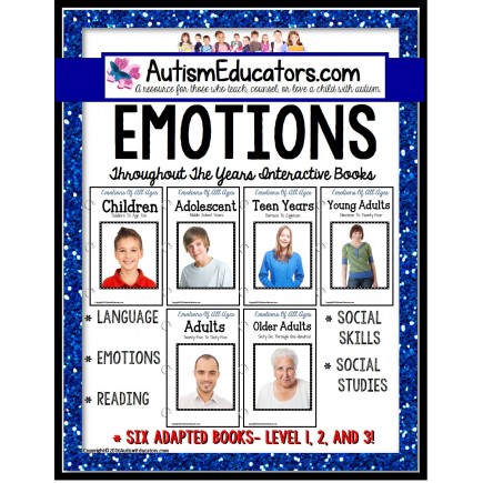 EMOTIONS and FEELINGS ADAPTED BOOK SET for Special Education and Autism